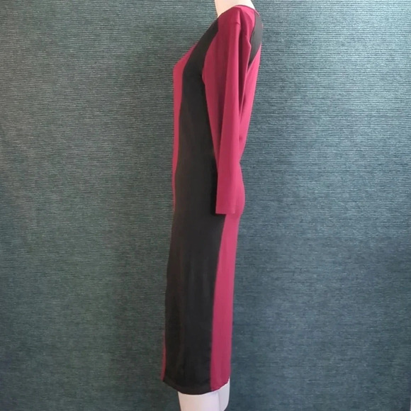 Colorblock Sheath Midi-Dress Perfect For Work! Yelete NWT - Picture 6 of 10
